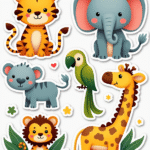 Animals & Wildlife - Sticker Sheet v51